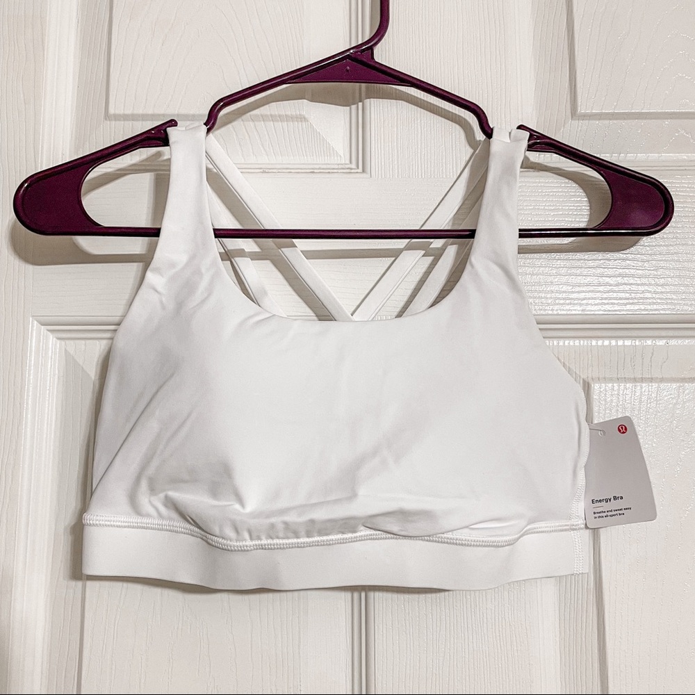 NWT Lululemon Energy Bra White Size 6